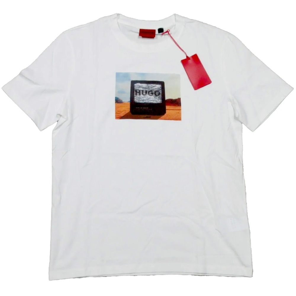 Hugo Boss Red Label Men's White Dardem Graphic Short Sleeve T-Shirt szL